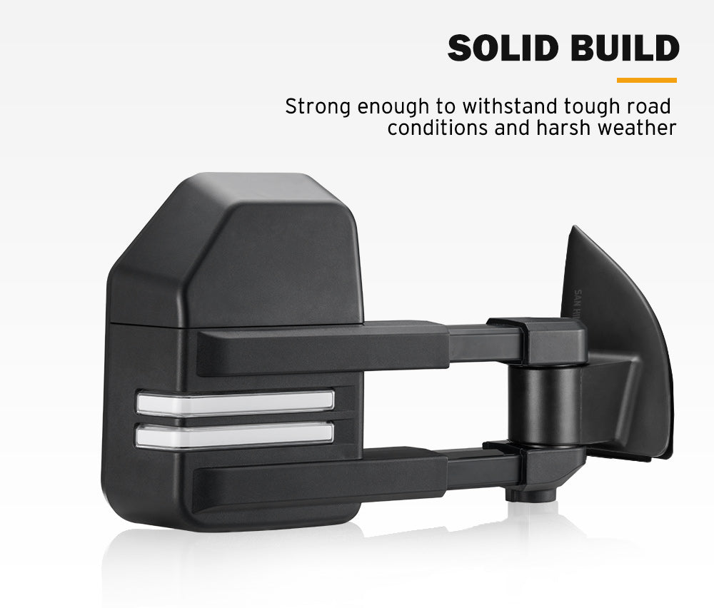 San Hima Towing Mirrors Gen2 for FORD RANGER Wildtrak MK PX PX2 PX3 XL XLT XLS 2012-MY2022 - Sunyee