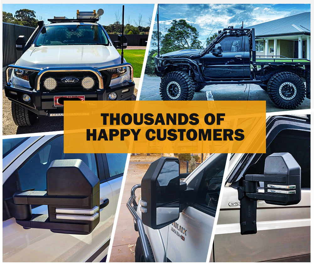 San Hima Towing Mirrors Gen2 for FORD RANGER Wildtrak MK PX PX2 PX3 XL XLT XLS 2012-MY2022 - Sunyee