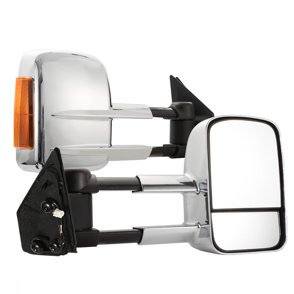 Towing Mirrors Chrome suit Toyota Landcruiser 200 Series 2007-2021 with Indicator - Sunyee
