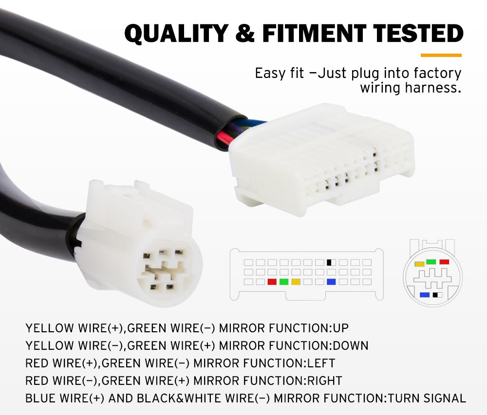 Towing Mirrors Chrome suit Toyota Landcruiser 200 Series 2007-2021 with Indicator - Sunyee