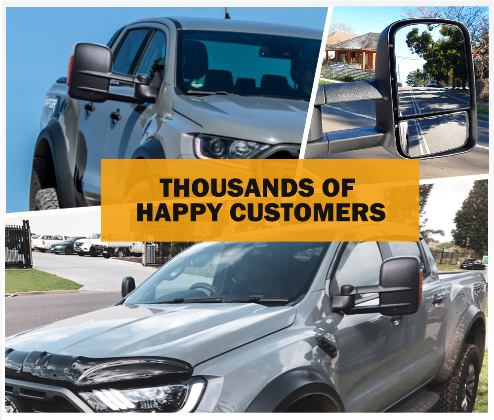 Towing Mirrors Gen1 for Ford Ranger MK PX PX2 PX3 XL XLT XLS Wildtrak 2012-MY2021 - Sunyee