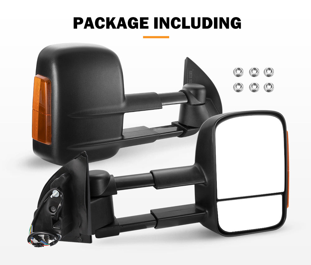 Towing Mirrors Gen1 for Ford Ranger MK PX PX2 PX3 XL XLT XLS Wildtrak 2012-MY2021 - Sunyee