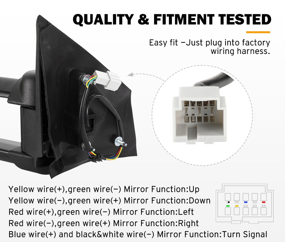 Towing Mirrors Gen1 Extendable Mazda BT-50 2012 to Mid-Year 2020