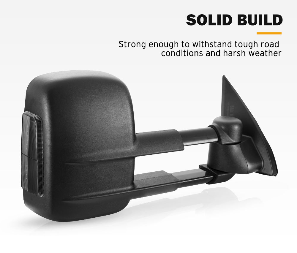 Towing Extendable Mirrors Gen1 for Toyota Prado 150 Series Wagon 11/2009 – 2019 - Sunyee