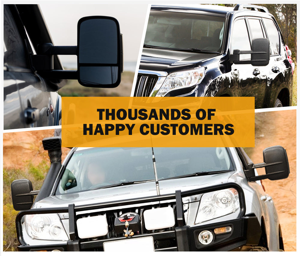 Towing Extendable Mirrors Gen1 for Toyota Prado 150 Series Wagon 11/2009 – 2019 - Sunyee