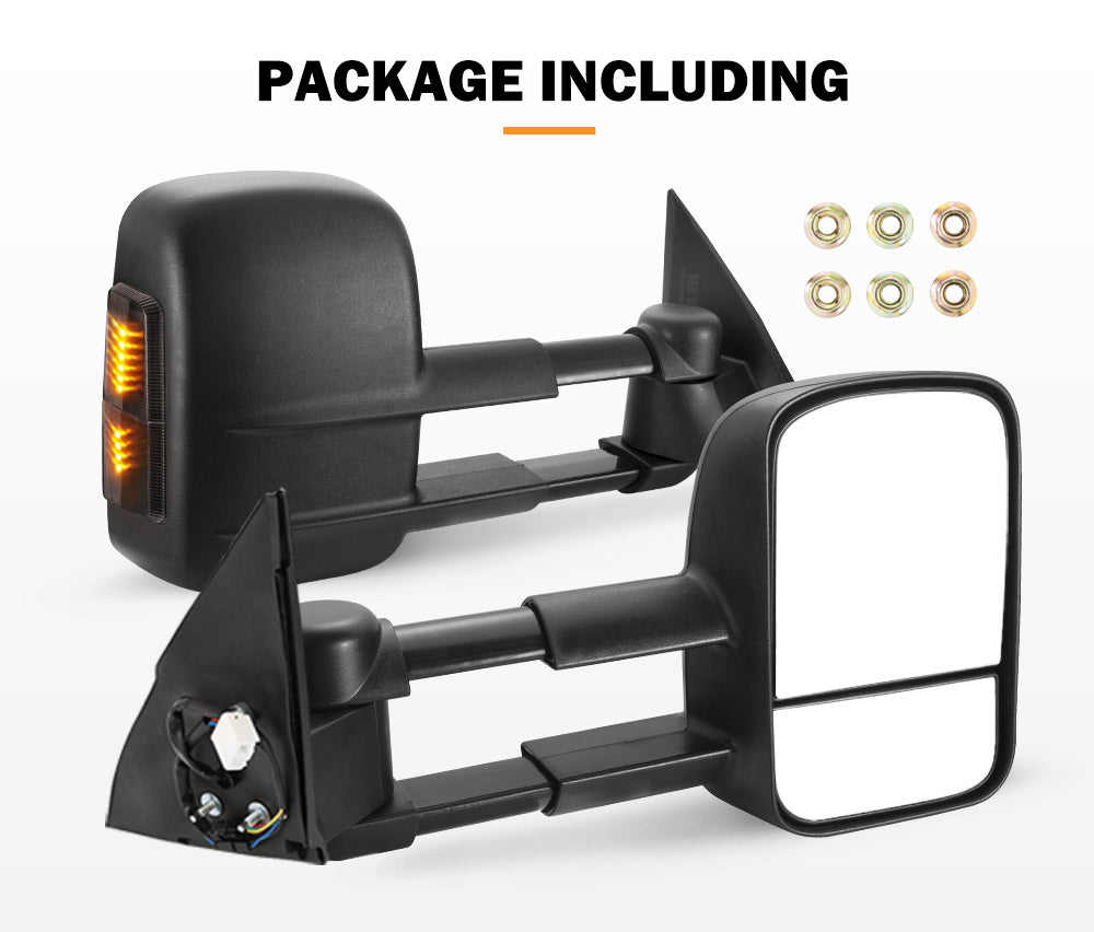 Towing Extendable Mirrors Gen1 for Toyota Prado 150 Series Wagon 11/2009 – 2019 - Sunyee