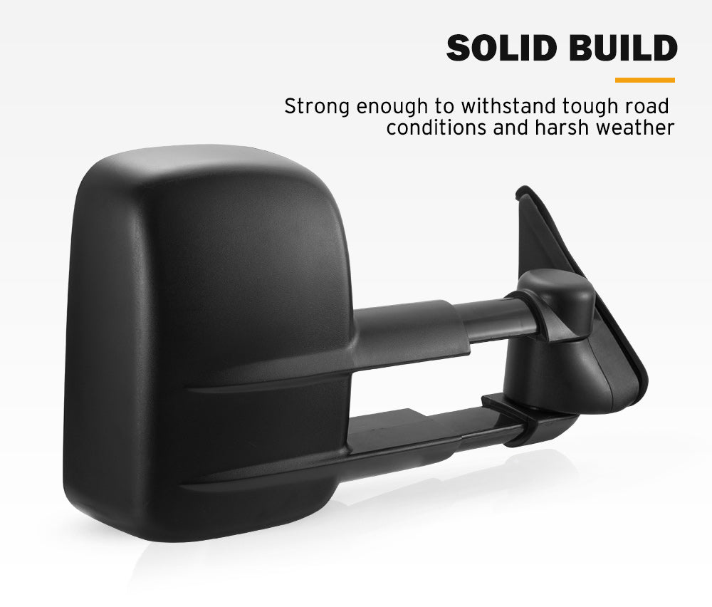Extendable Towing Mirrors Gen1 fit Nissan Patrol GU Y61 Cab Chassis 1997- 2016 - Sunyee