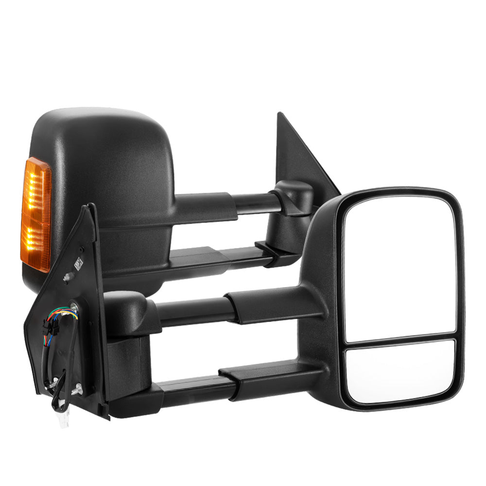 Pair Towing Mirrors Gen1 for Toyota Landcruiser 200 Series 2007-2021 with Indicator