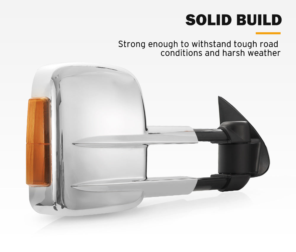 Extendable Towing Side Mirrors Gen1 suits Toyota Hilux 2005-2015 N70 - Sunyee