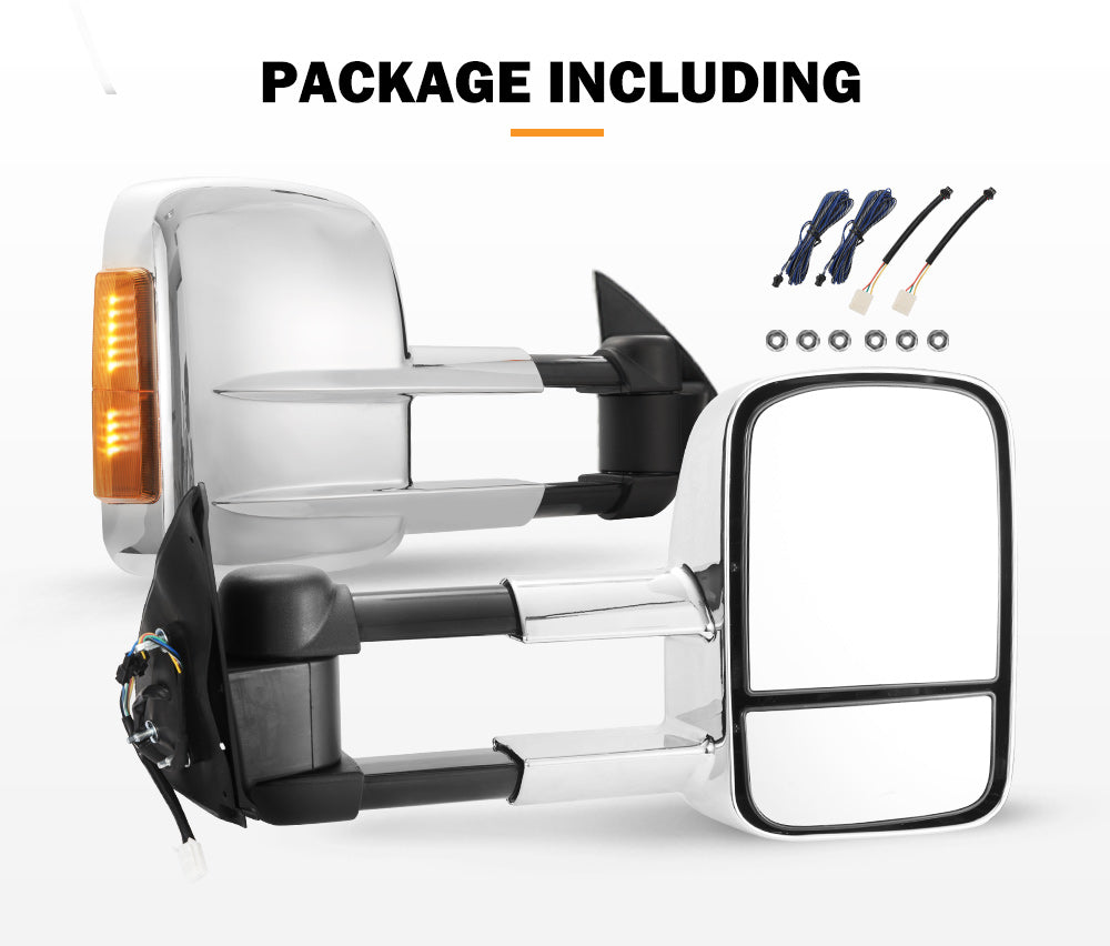 Extendable Towing Side Mirrors Gen1 suits Toyota Hilux 2005-2015 N70 - Sunyee