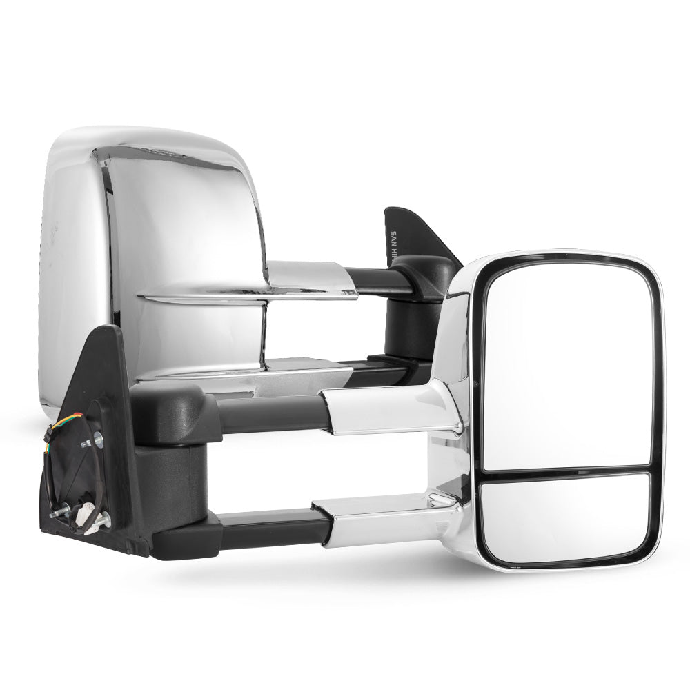 Pair Extendable Towing Mirrors Gen1 for Toyota Prado 120 Series 2002-2009