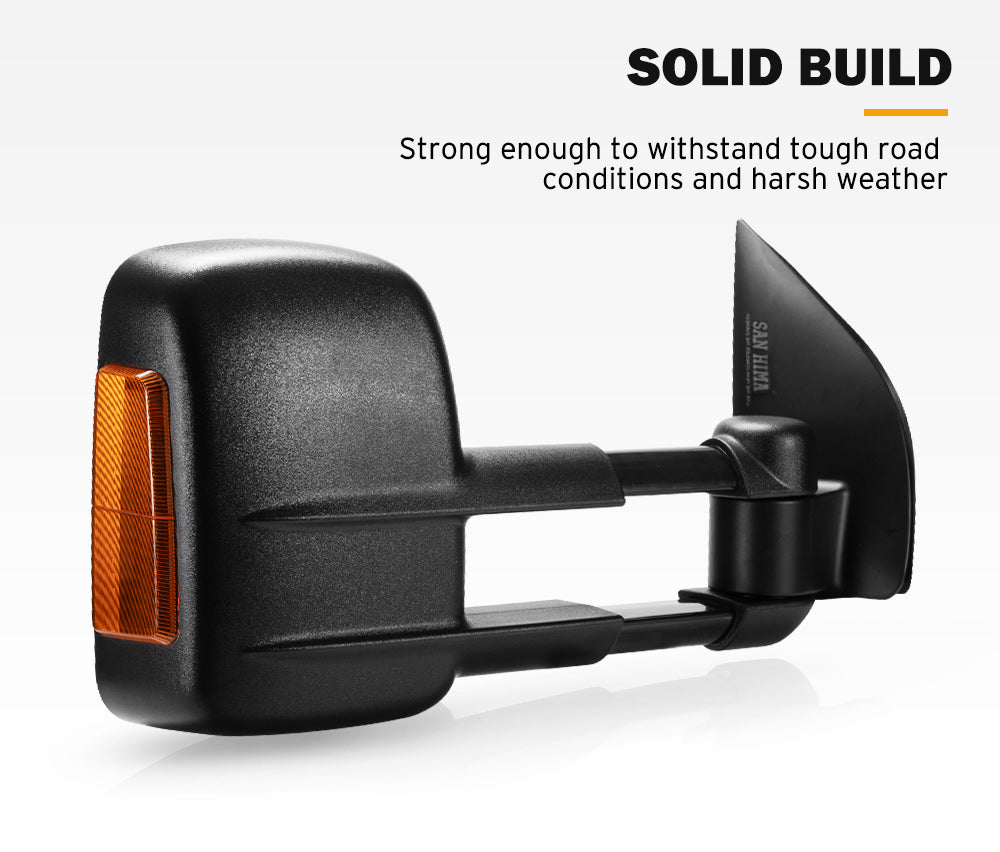 Pair Extendable Towing Side Mirrors Gen1 for Nissan Pathfinder MY 2003-2013 - Sunyee