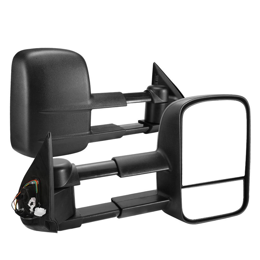 Pair Extendable Towing Side Mirrors Gen1 suits Mitsubishi Triton MQ/MR 2015 - current - Sunyee