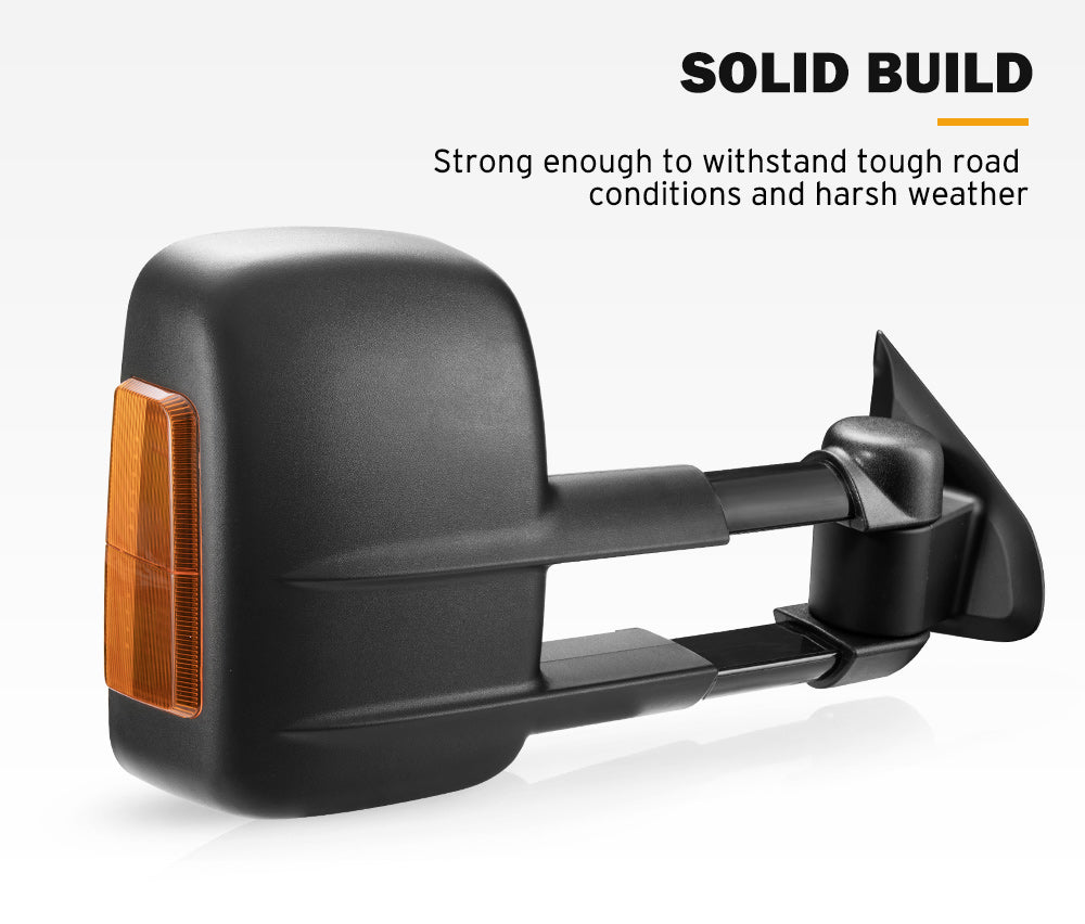 San Hima Extendable Towing Side Mirrors Gen1 for Nissan Navara D23 NP300 2015-On
