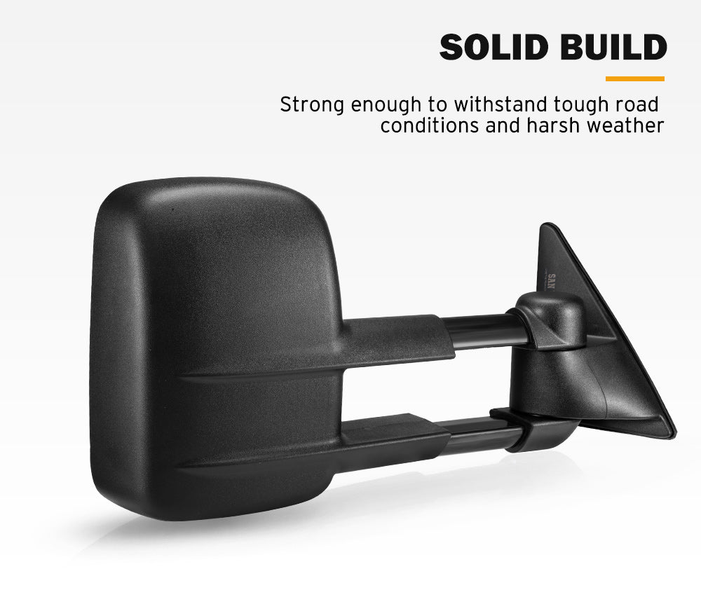 San Hima Pair Extendable Towing Mirrors Gen1 For Toyota Landcruiser 100 Series 1998-2007 - Sunyee