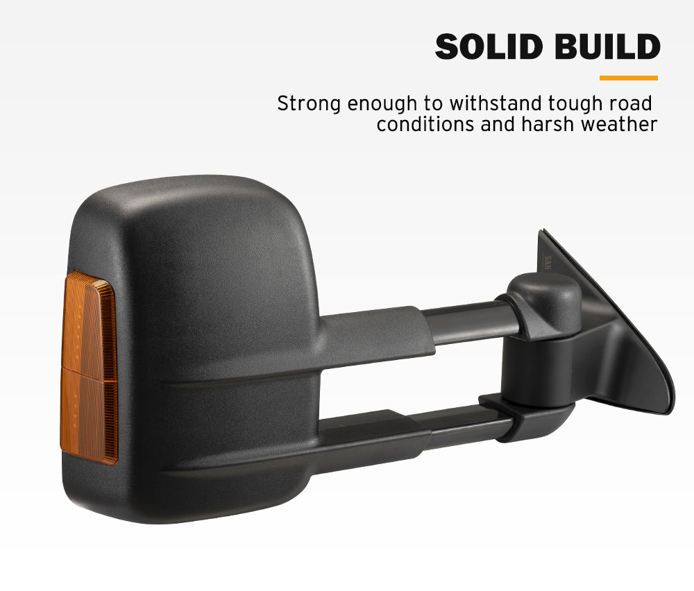 San Hima Extendable Towing Mirrors Gen1 For Jeep Grand Cherokee 2010-Current - Sunyee