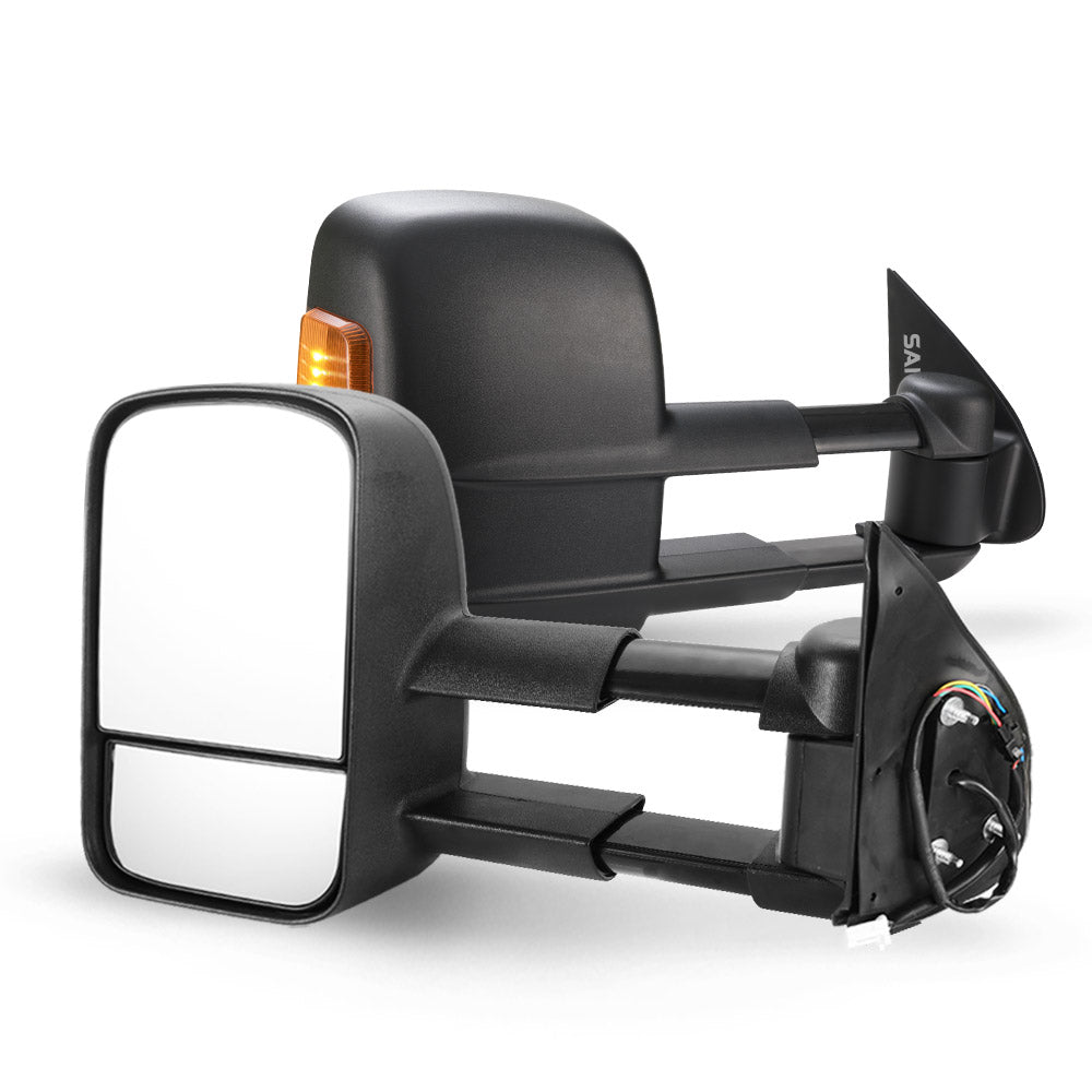 Pair Extendable Towing Gen1 Side Mirrors suits Toyota Hilux 2005-2015 N70 - Sunyee