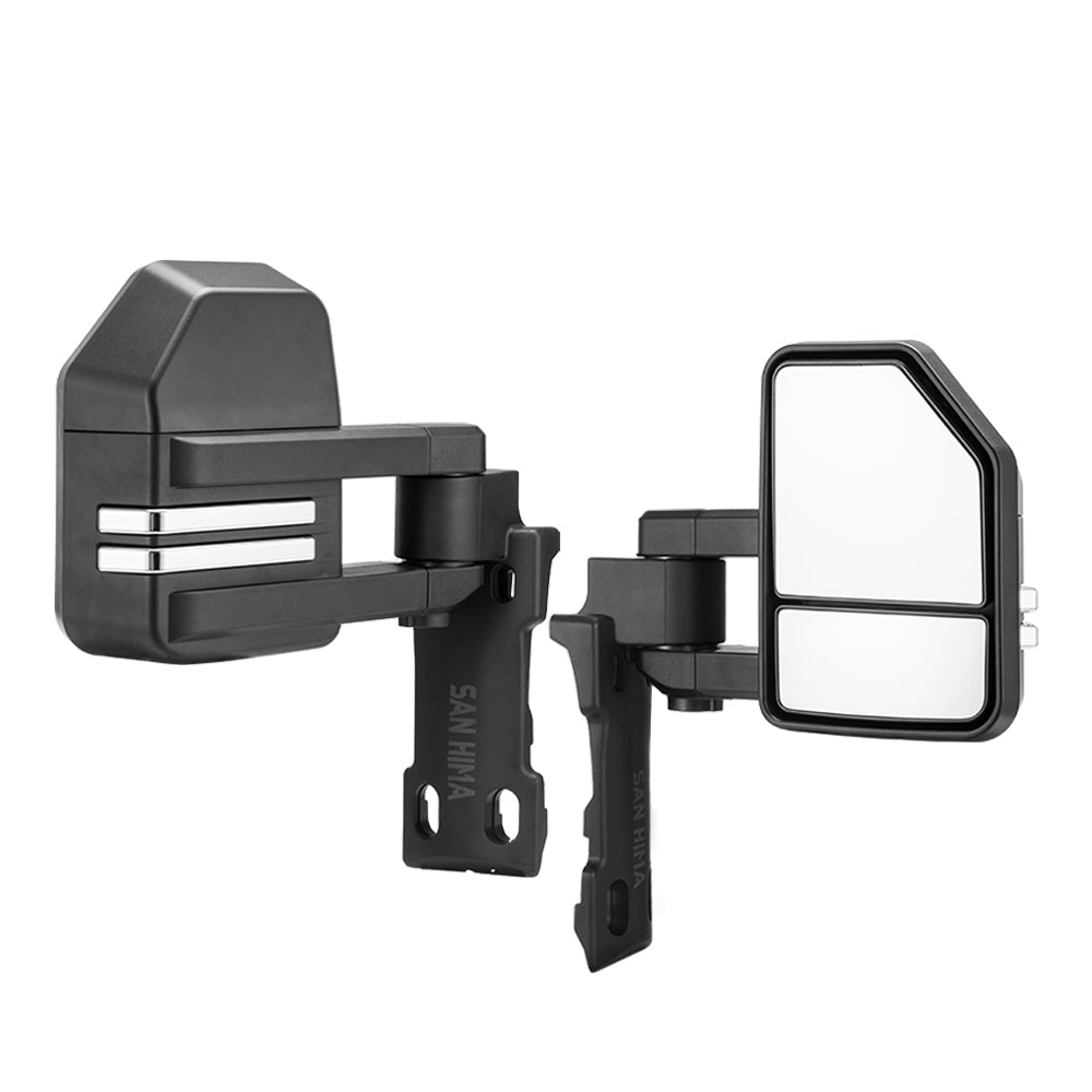 San Hima Extendable Towing Mirrors Gen2 for Toyota LandCruiser 70 75 76 78 79 Series - Sunyee