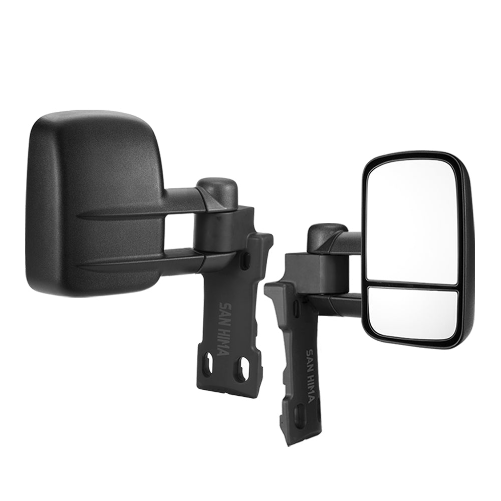 San Hima Pair Extendable Towing Mirrors Gen1 For Toyota Landcruiser 70-79 Series 1984-Current - Sunyee