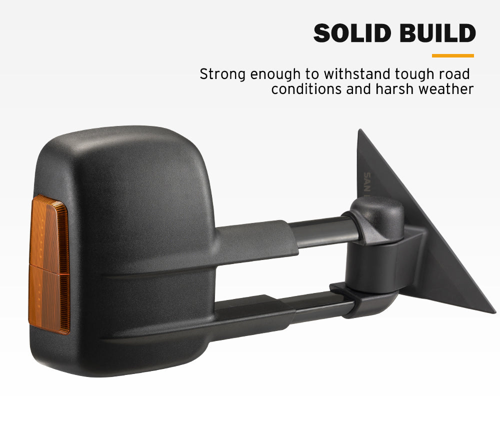 San Hima Pair Extendable Towing Mirrors Gen1 For Nissan Patrol Y62 2013-Current - Sunyee