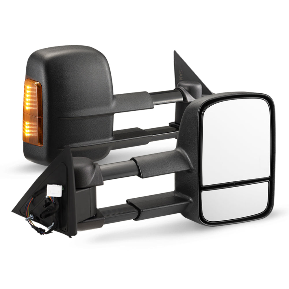 San Hima Pair Extendable Towing Mirrors Gen1 For Nissan Patrol Y62 2013-Current - Sunyee