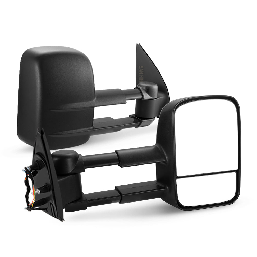 San Hima Pair Extendable Towing Mirrors Gen1 For Volkswagen Amarok 2009-2023 - Sunyee