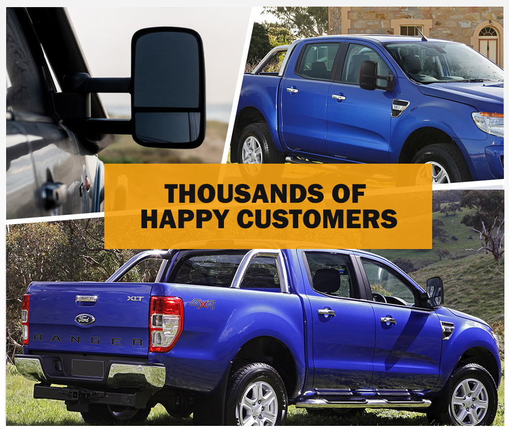 San Hima Pair Extendable Towing Mirrors Gen1 For Ford Ranger 2009-2011 - Sunyee