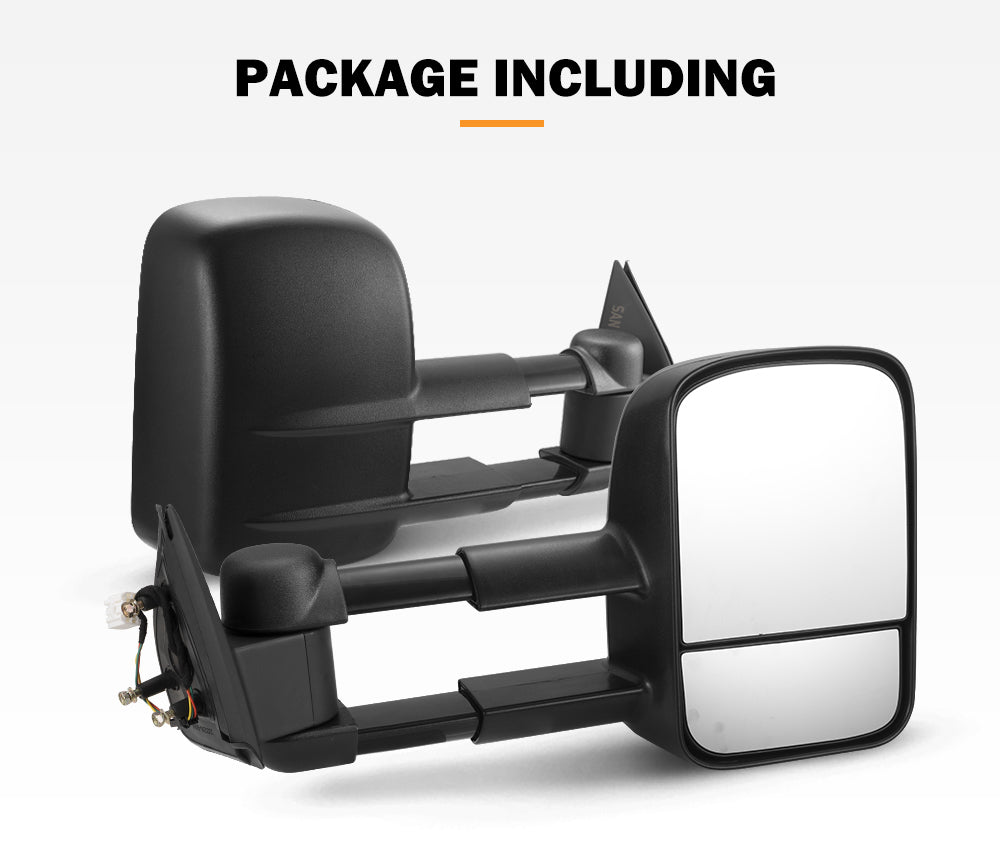 San Hima Pair Extendable Towing Mirrors Gen1 For Ford Ranger 2009-2011 - Sunyee
