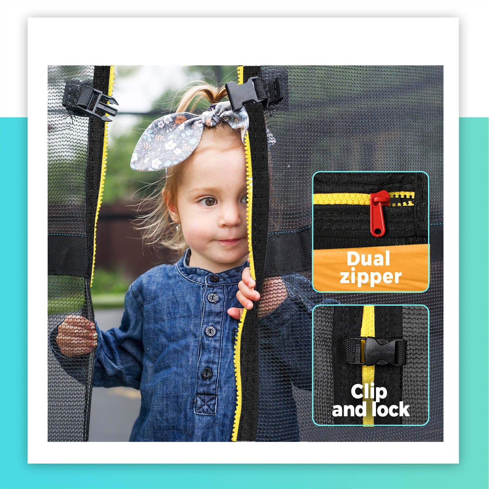 Mazam 10FT Trampoline Round Trampolines W/ Basketball Set Safety Net Outdoor Toy - Sunyee