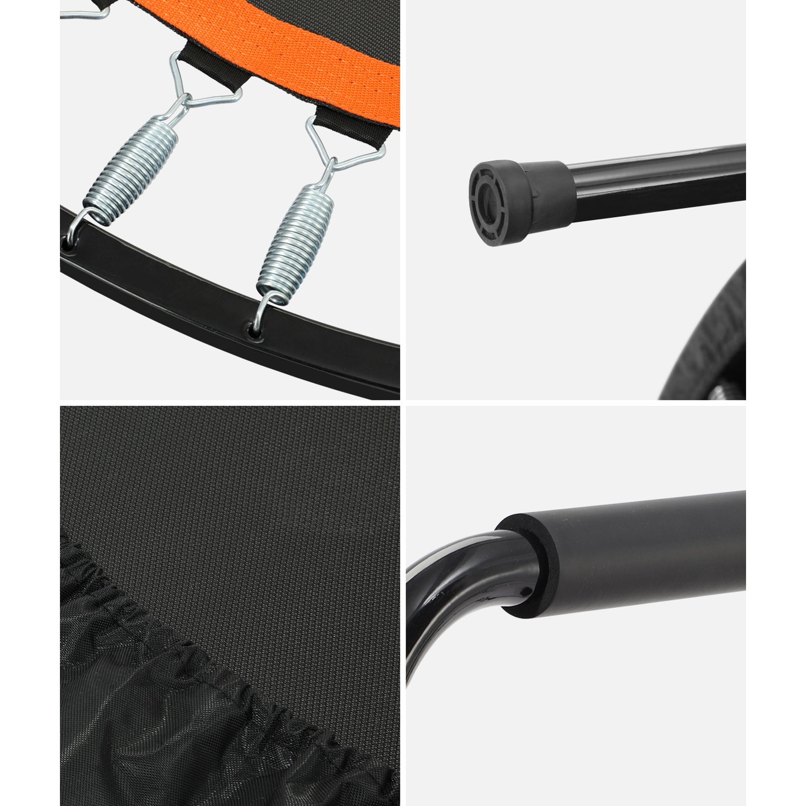 Mazam 48" Trampoline Round Fitness Rebounder Handrail Jumping Exercise Home Gym - Sunyee