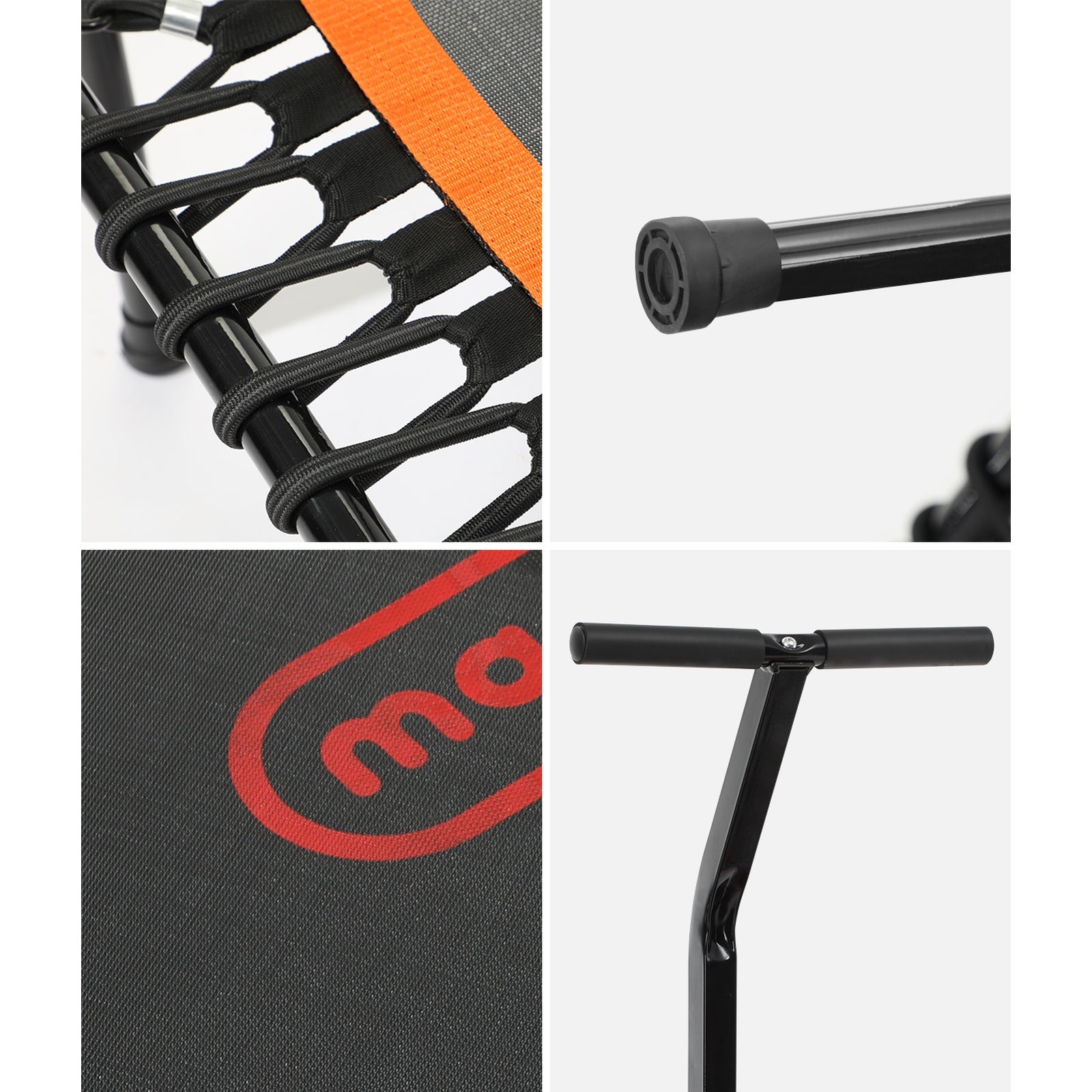 Mazam Trampoline Rebounder Jumping Exercise Fitness Adjustable Handrail 50 Inch - Sunyee