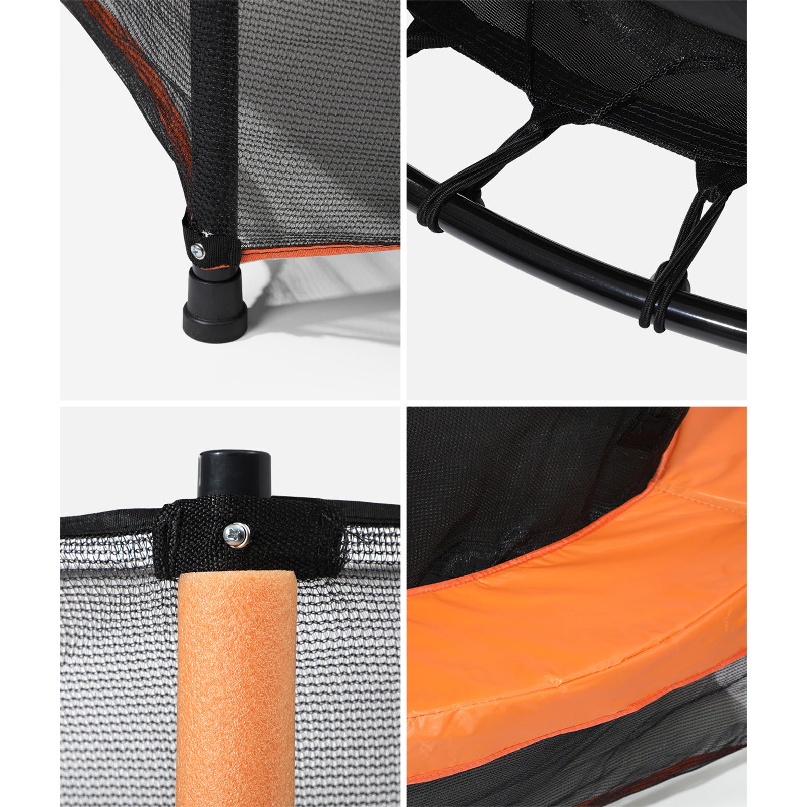 Mazam 55 Inch Trampoline Kids Trampolines Encosure Safety Net Round - Sunyee