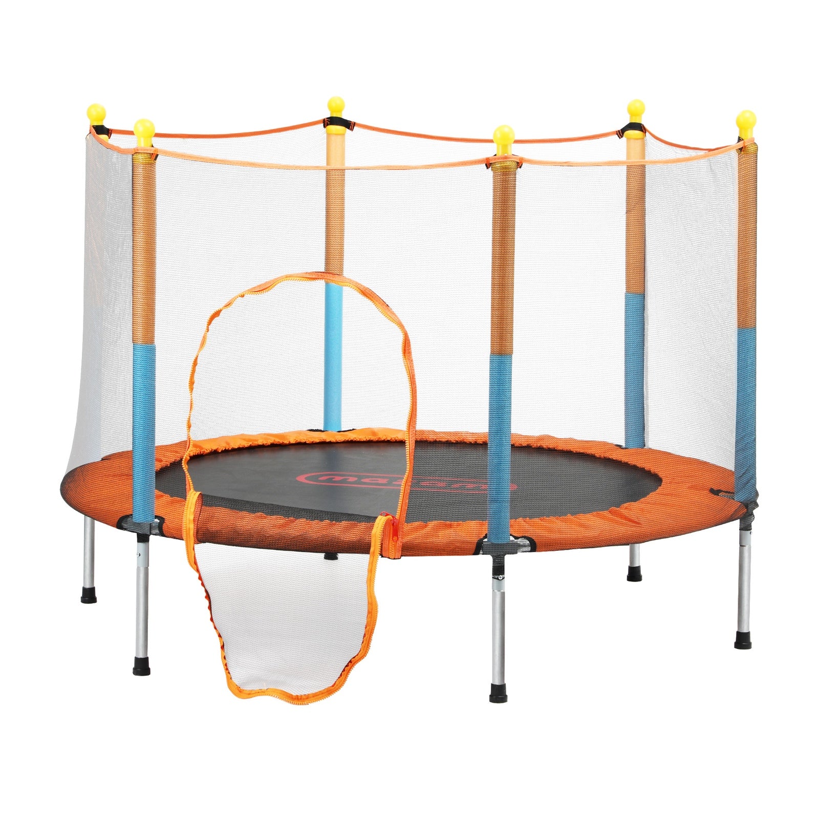 Mazam 60 Inch Trampoline Kids Jumping Trampolines Enclosure Safety Net Pad - Sunyee