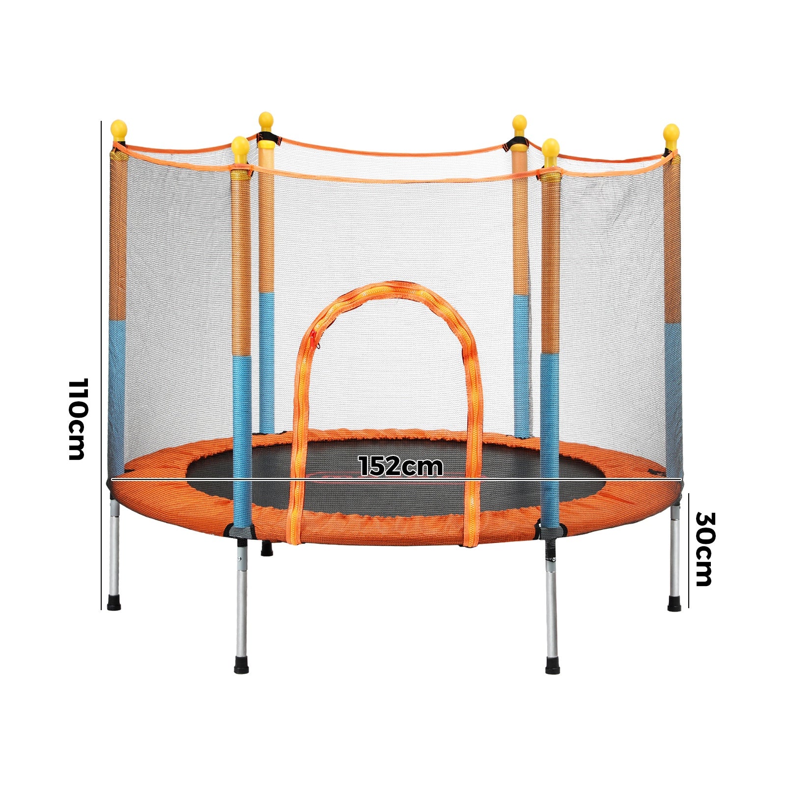 Mazam 60 Inch Trampoline Kids Jumping Trampolines Enclosure Safety Net Pad - Sunyee