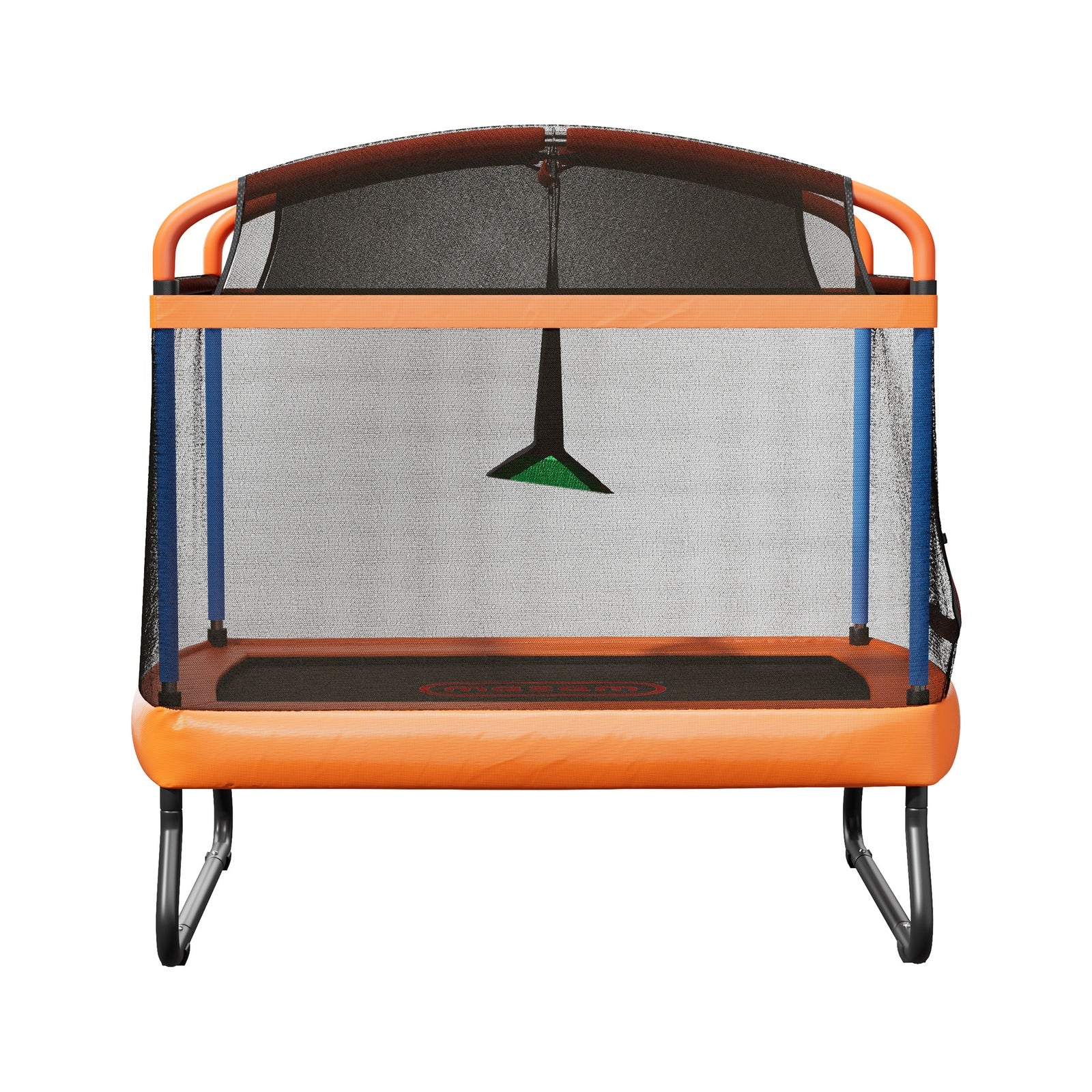 Mazam 6FT Kids Jumping Trampoline with Swing Bar Rectangular Safety Enclosure - Sunyee