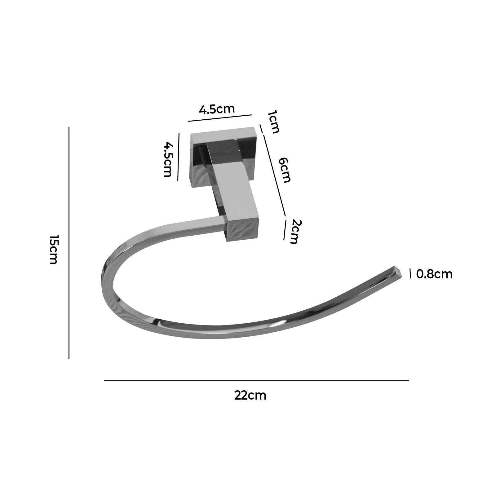 Towel Ring Holder Brass Bathroom Accessories Chrome - Sunyee