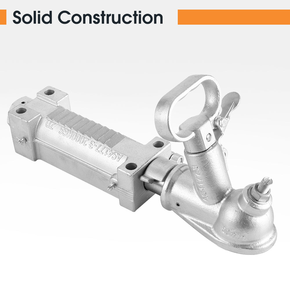 50mm Ball Mechanical Override Brake Trailer Coupling Kit 2000Kg Caravan Boat - Sunyee
