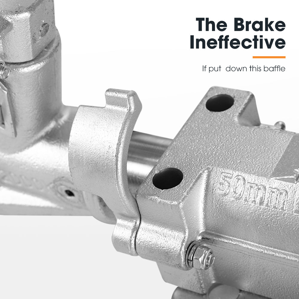 50mm Ball Mechanical Override Brake Trailer Coupling Kit 2000Kg Caravan Boat - Sunyee