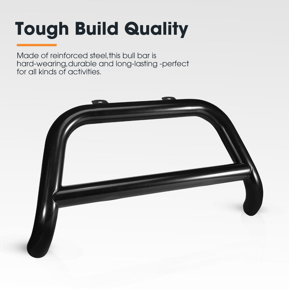 Nudge Bar 3" Grille Guard For Mitsubishi Triton MQ OEM 2015-2020 Matt Black - Sunyee