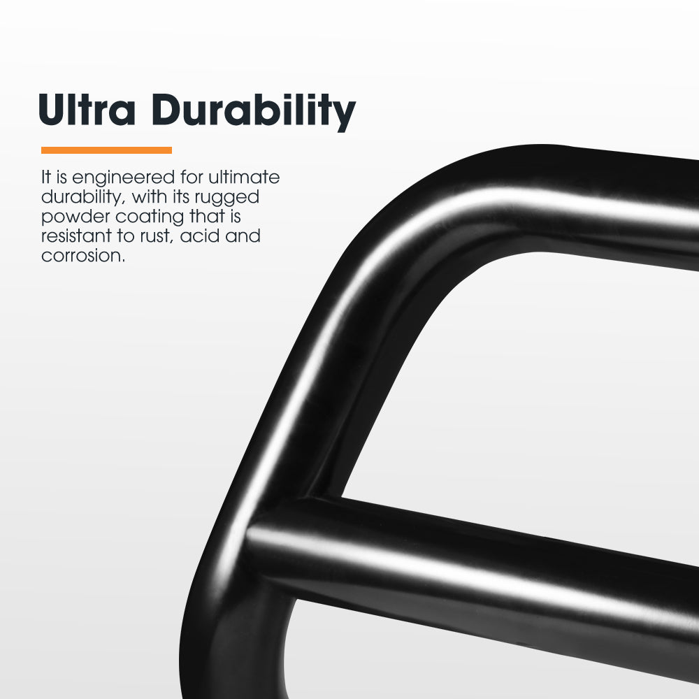 Nudge Bar 3" Grille Guard For Mitsubishi Triton MQ OEM 2015-2020 Matt Black - Sunyee