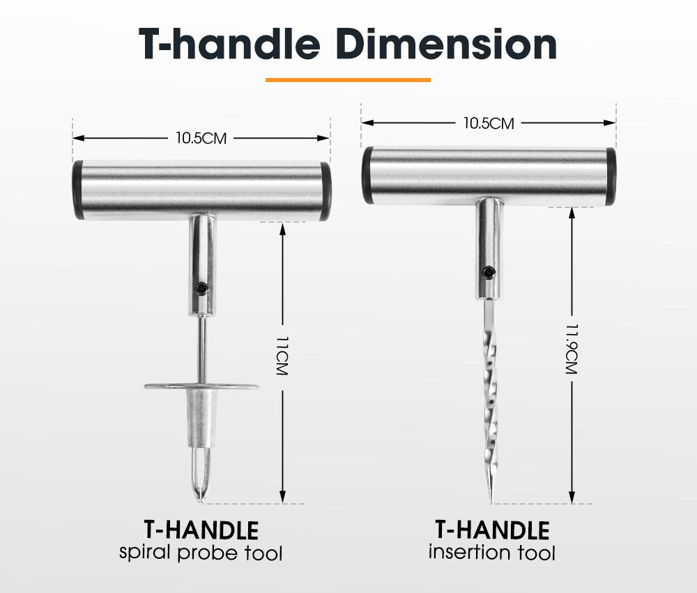 67PCS Tyre Puncture Repair Recovery Kit Heavy Duty 4WD Offroad Plugs Tubeless - Sunyee