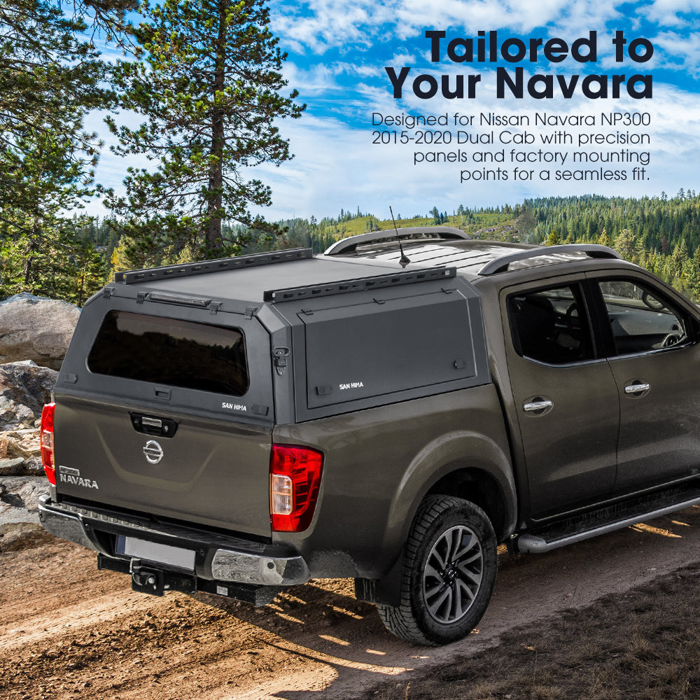 San Hima UTE Tub Canopy For Nissan Navara NP300 2015–2020 Dual Cab - Sunyee