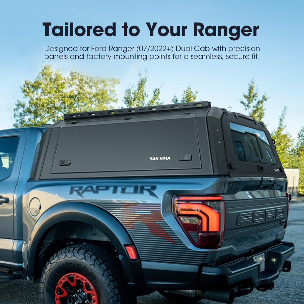 San Hima UTE Tub Canopy For Ford Ranger Next Gen PY 07/2022–On Dual Cab - Sunyee
