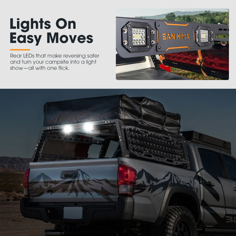 San Hima Universal Ute Tub Rack 3mm Powder Coated Steel Adjustable Height Width - Sunyee