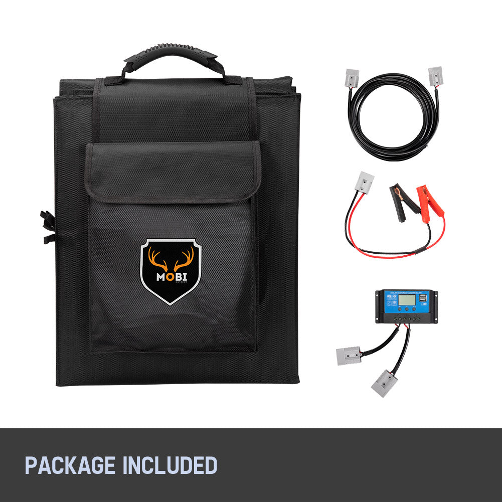 MOBI 250W Solar Blanket Mono Portable Folding Solar Panel Kit 12V Battery Charge - Sunyee