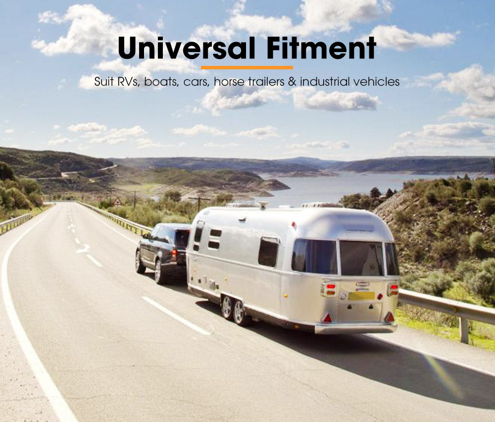 Dual Hitch Ball Mount Tongue Multi Use 2" Tow Bar Trailer Camper Bike Rack 4WD - Sunyee