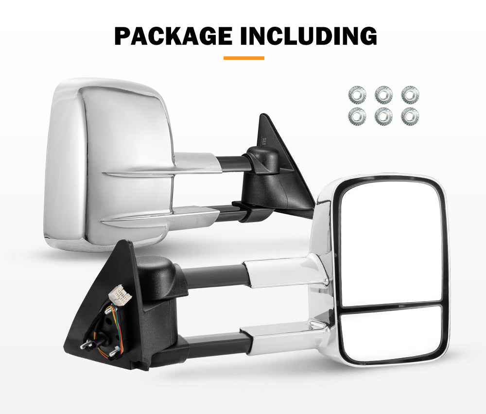 San Hima Extendable Towing Mirrors Gen1 For Toyota Landcruiser 100 Series 1998-2007 - Sunyee