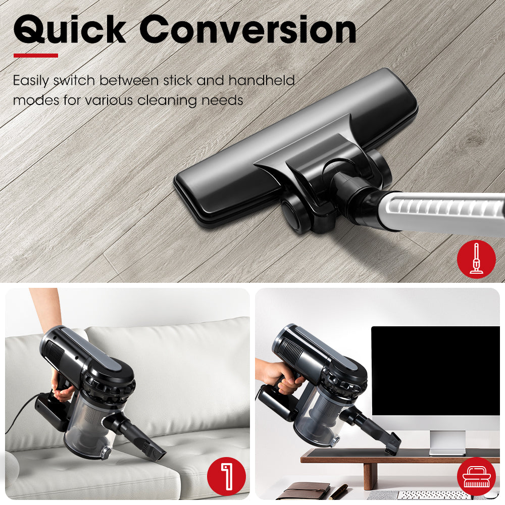 VOR Handheld Vacuum Cleaner Stick Handstick Vac Bagless Corded 600W 15Kpa - Sunyee