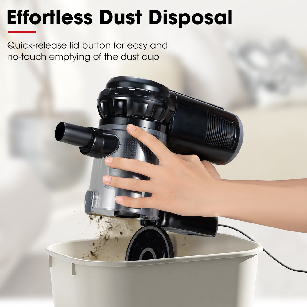 VOR Handheld Vacuum Cleaner Stick Handstick Vac Bagless Corded 600W 15Kpa - Sunyee