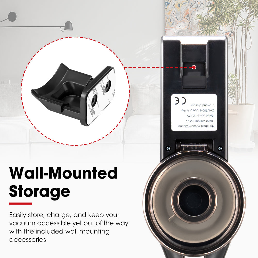 VOR Handheld Vacuum Cleaner Stick Handstick Vac Bagless Cordless 200W 11Kpa - Sunyee